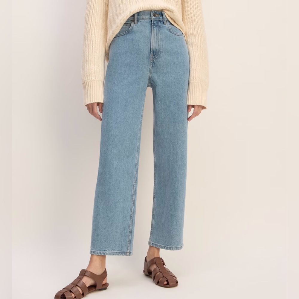 Everlane Blue Straight Leg Jeans